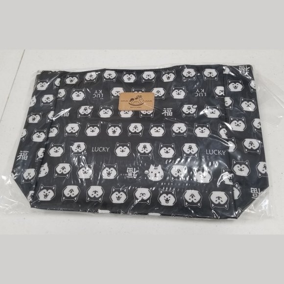 Waterproof Shiba Medium Tote Shoulder Handbag - Picture 6 of 13